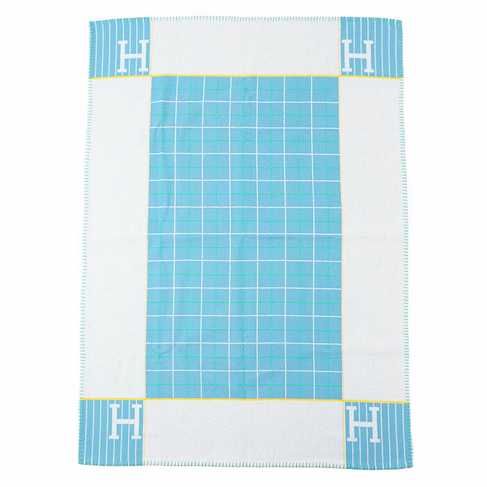 Ｈ柄 Ｈロゴ Hデザイン ブランケット 新品 ブラック　モノグラム H柄 Hモチーフ Hロゴ 毛布 ブランケット 黒 新品