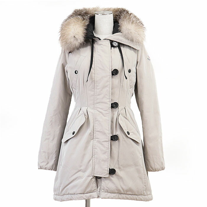【美品】MONCLER モンクレール ダウンコート AREDHEL GIUBBOTTO ブルーフロストフォックスファー 取外..