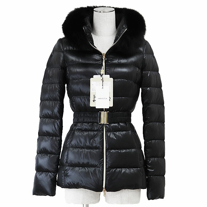 【美品】HERNO ヘルノ ダウンコート ICONICO イコニコ ファー ホワイトフォックス取外可 ナイロン100% ..