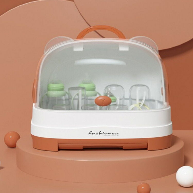 哺乳瓶ケース 水切り 哺乳瓶保管ケース 哺乳瓶 大容量 乾燥ラック 哺乳瓶スタンド 哺乳瓶 立て 哺乳瓶ホルダー 哺乳瓶 大容量 透明 哺乳瓶ボックス 蓋付き 哺乳瓶キャリー 収納 取っ手付き 持ち運び便利 ほこり防止 防カビ 清潔 赤ちゃん 出産祝い ギフト