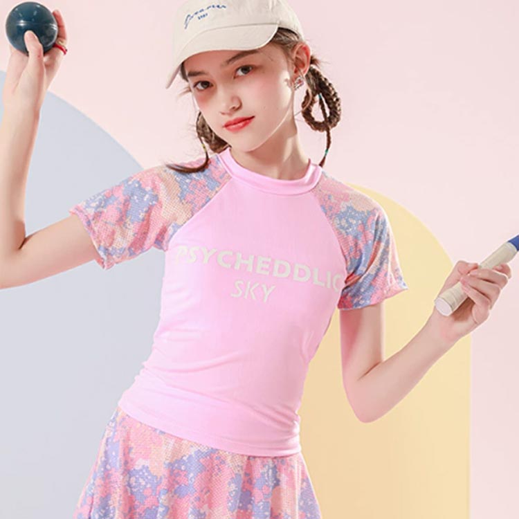 水着 120cm 子供 中学生 女の子 女子 トップス 2点セット UVカット 半袖 ショートパンツ 140cm 女児 110cm スカート 130cm 150cm ジュニア 小学校 子供 キッズ スクール水着 キッズ水着 スイムウェア スイミング 水泳 ラッシュガード かわいい 露出控えめ 3