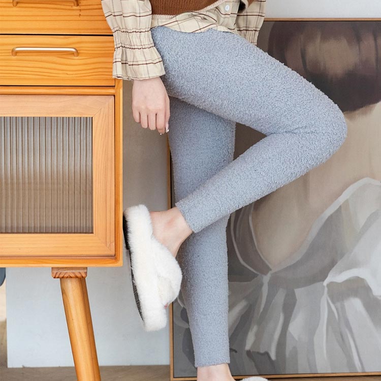 もこもこ レギンス ルームウェア レディース パジャマ ルームパンツ 裏起毛 スパッツ タイツ ふわふわ 暖かい あったか 防寒 長ズボン ロングパンツ 部屋着 ナイトウェア ストレッチ マシュマロタッチ 柔らかい 無地 春 秋 冬 おしゃれ かわいい 送料無料