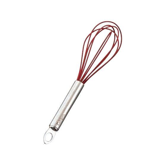 クイジプロ シリコン エッグ・ウィスク 74-699005 レッド【撹拌器】【泡立て器】【かき混ぜ器】【業務用】