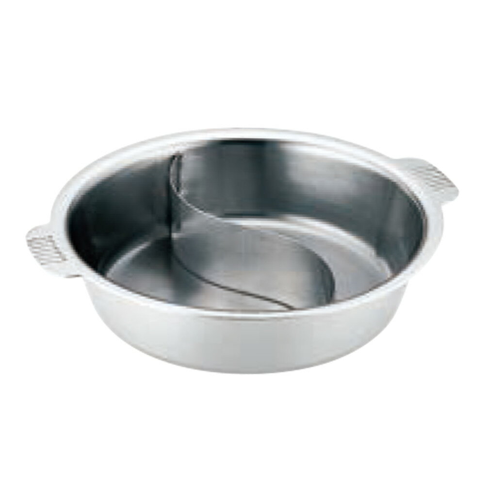 SW NBステンレス 電磁 ちり鍋 仕切付 29cm【IH対応】