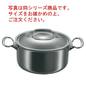 デバイヤー アフィニティ シチューパン蓋付 3742-28cm【代引き不可】【シチューパン】【de BUYER】【アフィニティ】【電磁調理器対応】【IH対応】【ステンレス製】【両手鍋】【業務用】