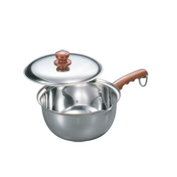 MA 18-8 蓋付 ミルクパン 13cm【ミルクパン】【片手鍋】【ステンレス鍋】【ステンレス製】【ステンレス】【業務用鍋】【業務用】