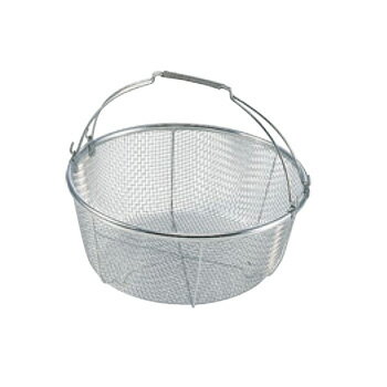 18-8 手付 丸型 洗カゴ 荒目(φ300)【ザル】【ざる】【水切り】【かご】【篭】【業務用】【厨房用品】【..