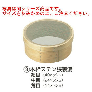 Filters - 木枠 裏漉 ステン張 荒目(14メッシュ)7寸(21cm)【うらごし器】【裏ごし器】【業務用】【厨房用品】【キッチン用品】