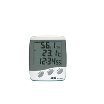 A&D 時計付き 温湿度計 AD5680【温度計】【湿度計】【計量器】【thermometer】