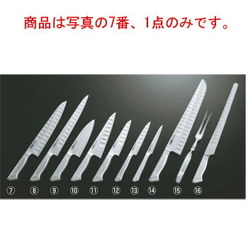 商品は写真の7番、1点のみです。 【刃渡】27cm 【全長】415mm 【g】310g 【背厚】2.5mm ＜Mタイプの特長＞ 衛生的で耐久性の高いステンレスハンドルです。手入れが簡単でサビにくく、においもつきません。バランスは従来のグレステンを継承にしています。