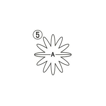 OPEN キッチンのEBM 花 口金 12切-#8【業務用】【花型】【製菓用品】｜アングル2