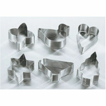 18-8 クッキー抜型 No.140 6pcsセット【業務用】【クッキー型】【抜き型】