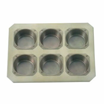 シリコン加工 プリン型 6連【業務用】【お菓子型】【焼型】