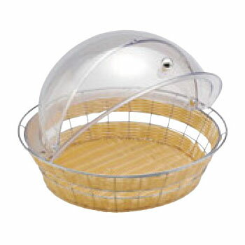 Basket, Cart - 丸型 カバー付 バスケット S 40152【業務用】【パンかご】