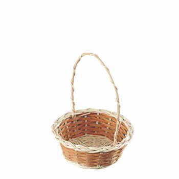 籐カゴ 丸手付 キャンディ 33-147 16-023【業務用】【ベーカリーバスケット】【パンケース】