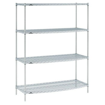 ラウンドエレクターシェルフ 4段 P1900×MS1220R【代引き不可】【エレクターラック】【収納ラック】【棚】