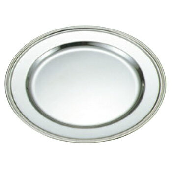 SW 18-8 B渕 丸皿 18インチ【シルバートレー】【お盆】【トレイ】