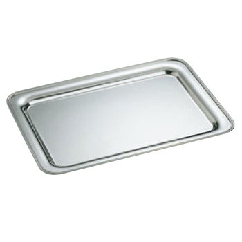 SW 18-8 B渕 角盆 22インチ 手無【シルバートレー】【お盆】【トレイ】