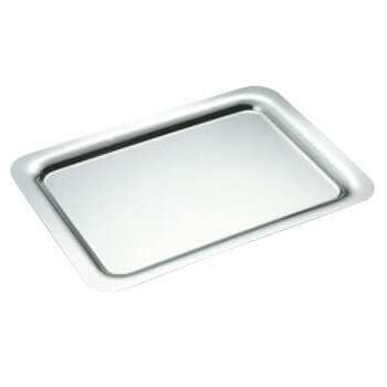 SW 18-8 プレーン 角盆 16インチ 手無【シルバートレー】【お盆】【トレイ】
