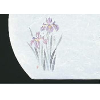 尺三半月 懐石まっと 抗菌遠赤和紙(100枚)WH-11あやめ【敷マット】【懐石料理】