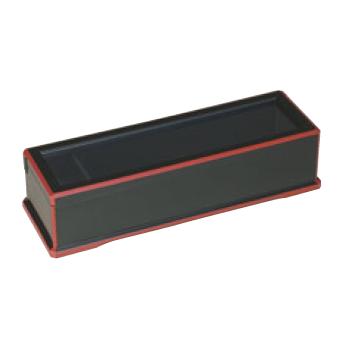 Other - ABS 箸箱 黒渕朱(楊枝入付)24cm 0-6-21A【箸箱】【はし箱】