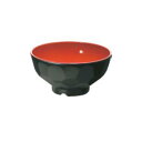 亀甲椀 小 黒内朱 B33 B/R メラミン【卓上用品】【和食器】【漆器】