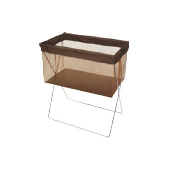 サイドワゴン・メッシュ浅型(マジックテープ留め仕様) R-336 ブラウン【物入れ】【手荷物入れ】【サイドワゴン】