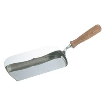 SW 18-8 ガード付木柄 ダストパン 185×94【パンくず掃除】【ちりとり】【テーブル掃除用品】