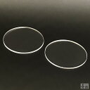 【送料無料】アクリル丸 [2枚セット] φ80mm×2.5mm【メール便】【クリア】【日本製】【円形】【丸】【円盤】【円板】【円】【透明】板 材料 DIY パーツ ディスプレイ プレート