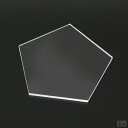 【送料無料】アクリル 五角形 40mm(4cm)×2.5mm【メール便】【クリア】【日本製】【五角】【5角】【ペンタゴン】【透明】板 材料 DIY パーツ ディ...