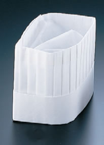 オールタイム シェフハット角型 (50枚入) CH-1200【コック帽】【cock hat】【スカルキャップ】【Toque ..