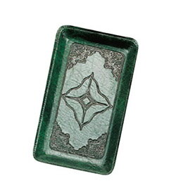 【メール便配送可能】キャッシュトレイ T-1 緑【トレー】【お金受け皿】【金銭トレイ】【カルトン】【会計盆】【業務用】