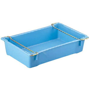 サンコー トロ函 ハンドル付 ブルー【運搬容器】【通い箱】【コンテナ】【ポリエチ...