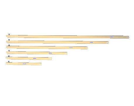 抗菌角柄 （ボルト付） 450mm【取り替え用】【ハセガワ】【抗菌】【業務用】