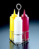 18-8 新型ディスペンサースタンド 3本立て【調味料入れ】【ステンレス】【業務用】