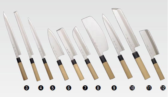 堺菊守 和包丁 極上 菜切 165mm【庖丁 業務用ナイフ 和包丁】【水牛】【カスミ】【業務用】