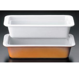 ロイヤル陶器製 角ガストロノーム 1/3 PB625-13 (ホワイト)【バイキング用品 ビュッフェ用品 ROYALE】【ガストロノームパン】【ホテルパン】【オーブン専用】【業務用】