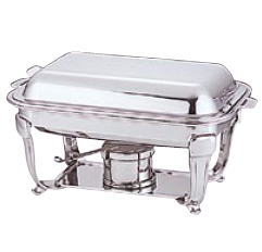 UK18-8 スタッキング バロン角 チェーフィング ディッシュ (シングル) 26インチ【代引き不可】【バイキング用品 ビュッフェ用品】【チェーフィングディッシュ】【チェーフィング】【バンケットウェア】【ホテル用品】【店舗用品】【業務用】
