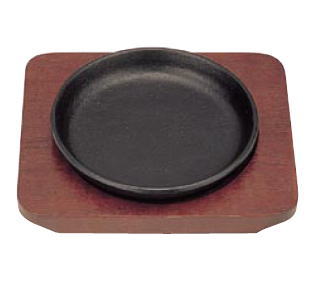 Lunch Plates - S 鉄 ミニステーキ皿 丸 13cm【鉄板皿 IH対応 電磁調理器対応】【業務用】【洋食器】【プレート】【焼きそば鉄板】【ハンバーク皿】【業務用】