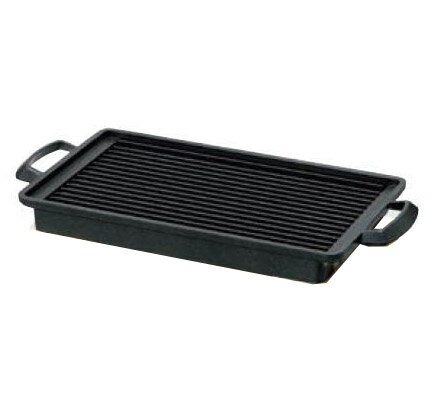 アルミ 焼物プレート さざ波 (角) 大 M11-315【アルミプレート】【グリル】【フッ素コート】【焼物】【バーベキュー】【ジンギスカン】【卓上備品】【卓上演出用品】【業務用】