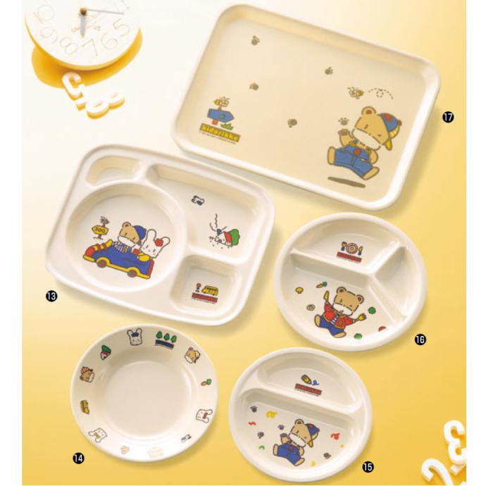 D43KD プレート 大【子供用 お子様用】【子ども用】【キドリッこ】【kidorikko】【ランチプレート】【メラミン】【業務用】