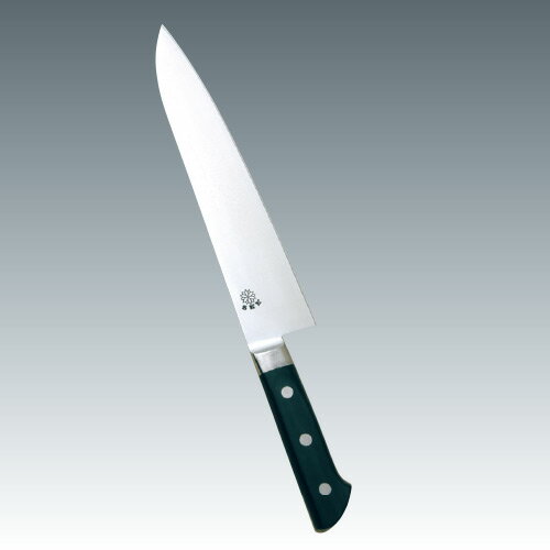 堺菊守SKKバナジウム鋼（口金付・本刃付加工）　牛刀180mm【庖丁 業務用ナイフ 洋包丁】【堺菊守】【業務用】