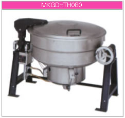 マルゼン ガス式 ガス回転釜（鋳鉄タイプ/自動点火/釜底排水） MKGD-TH080【代引き不可】【大型厨房機器】【ガス回転釜】【鋳鉄内釜】【業務用】【釜底排水】【給食調理用品】