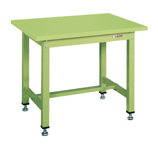 ※こちらの商品はメーカー直送のため代金引換はできません。 中量作業台のベストセラー 外寸：W1800×D600×H740mm 内寸：W1530×D400×H430mm カラー：サカエグリーン 質量：50kg 天板サイズ：1800×600×2...