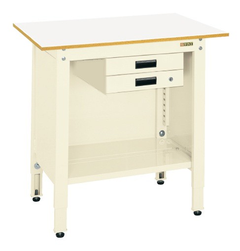 【個人宅配送不可】一人用作業台・高さ調整タイプ TCP-126BIV【代引き不可】