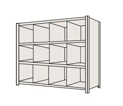 【個人宅配送不可】物品棚LJ型 LJ9124【代引き不可】