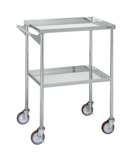 【個人宅配送不可】ステンレスCSワゴン　大型キャスター把手付仕様 CSF-FSU【代引き不可】