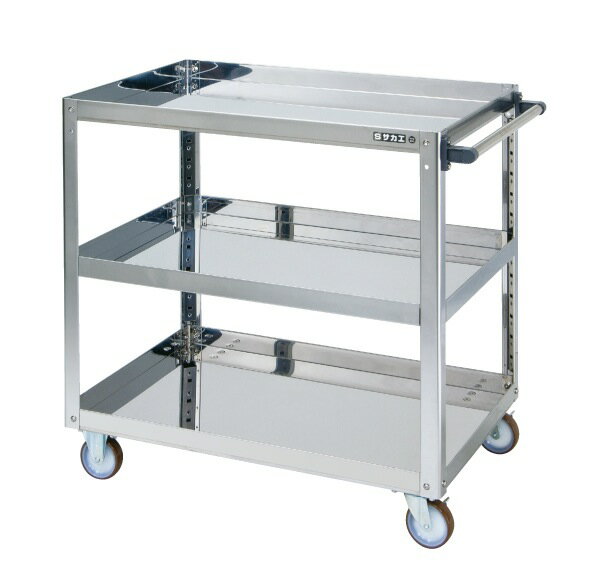 【個人宅配送不可】ステンレススーパーワゴン GR-200SU4B【代引き不可】