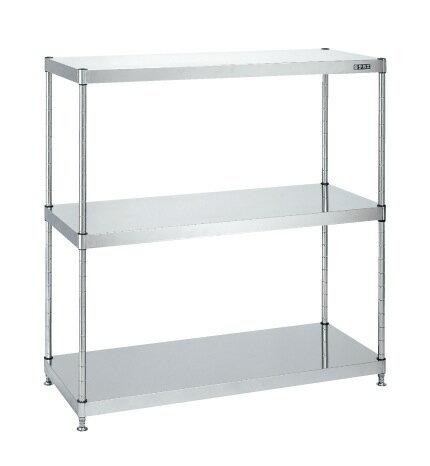 ※こちらの商品はメーカー直送のため代金引換はできません。 サカエ独自の特殊構造で皿型、フラット型を使い分け！！ 外寸：W1200×D450×H1500mm 段数：3段 質量：22kg 材質：SUS304：No. 4仕上げ 50mmピッチで段...