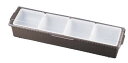コンジメントディスペンサー ワイド 4745 4ヶ入 ブラウン【薬味容器】【薬味入れ】【業務用保存容器】【TRAEX】【業務用】